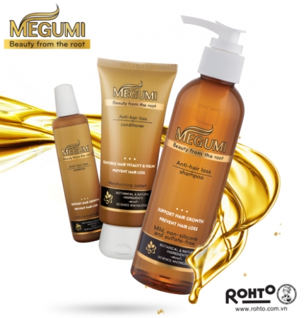 Bộ dầu gội dầu xả ngăn rụng tóc MEGUMI